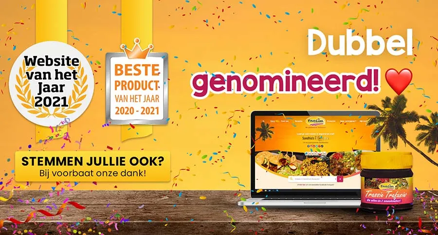 We zijn dubbel genomineerd! Stem jij?