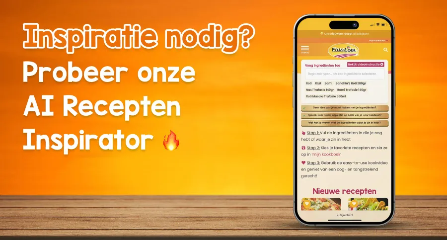 Faja Lobi eerste AI-food website in NL