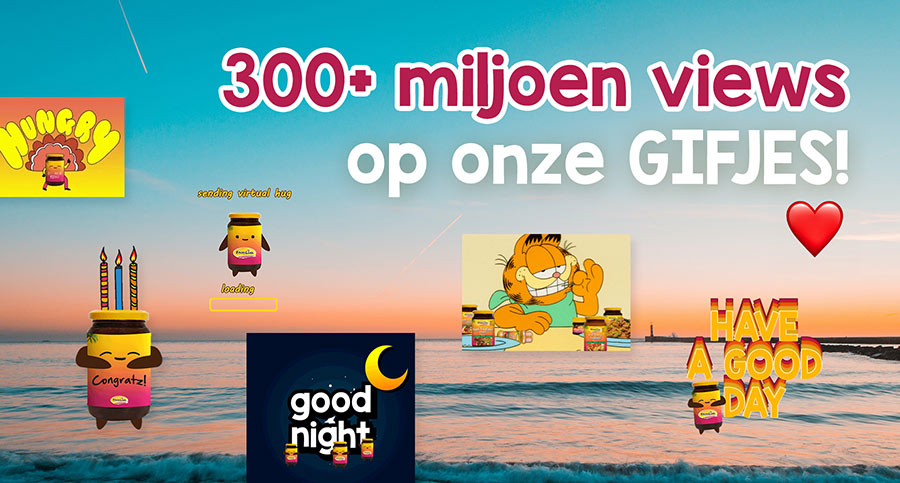 300+ miljoen views op onze GIFJES!