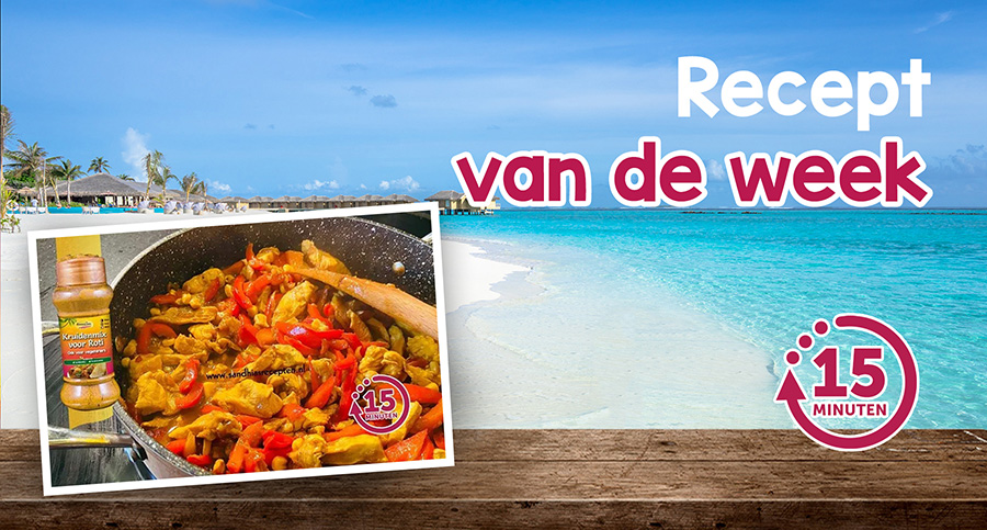 Recept v/d Week: Snelle eenpanswok met kip en paprikareepjes