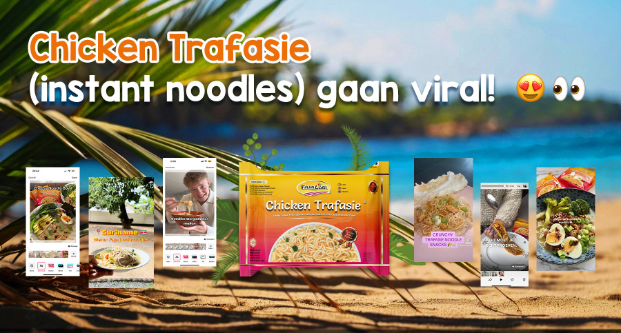 Chicken Trafasie (instant noodles) gaat viral! 😋🔥